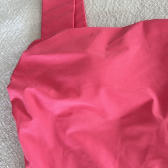 BONDI BORN Gwen Square Neck One-Piece Swimsuit, Rose Color, Size Large,$295 - Picture 7 of 10